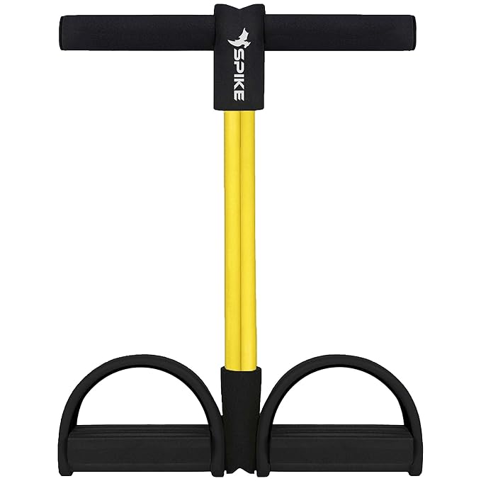 SPIKE Black Tummy Trimmer for Home Gym Exercise - Leg, Ab, and Full Body Workout for Men and Women