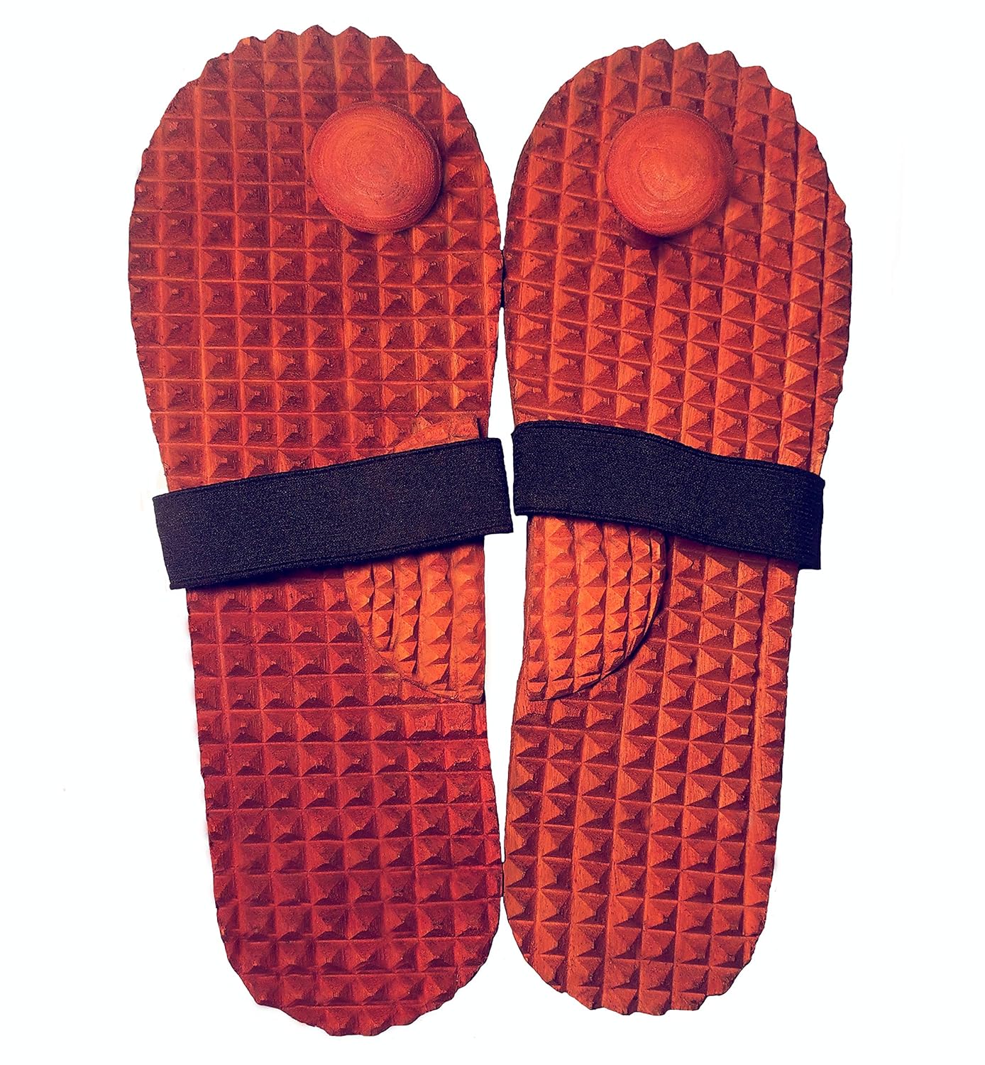 INDIGENOUS Wooden Acupressure Massager Khadau Health Care Slippers for Acupuncture or Acupressure Therapy/Therapeutic/Great Relaxing Slippers for Both Men and Women